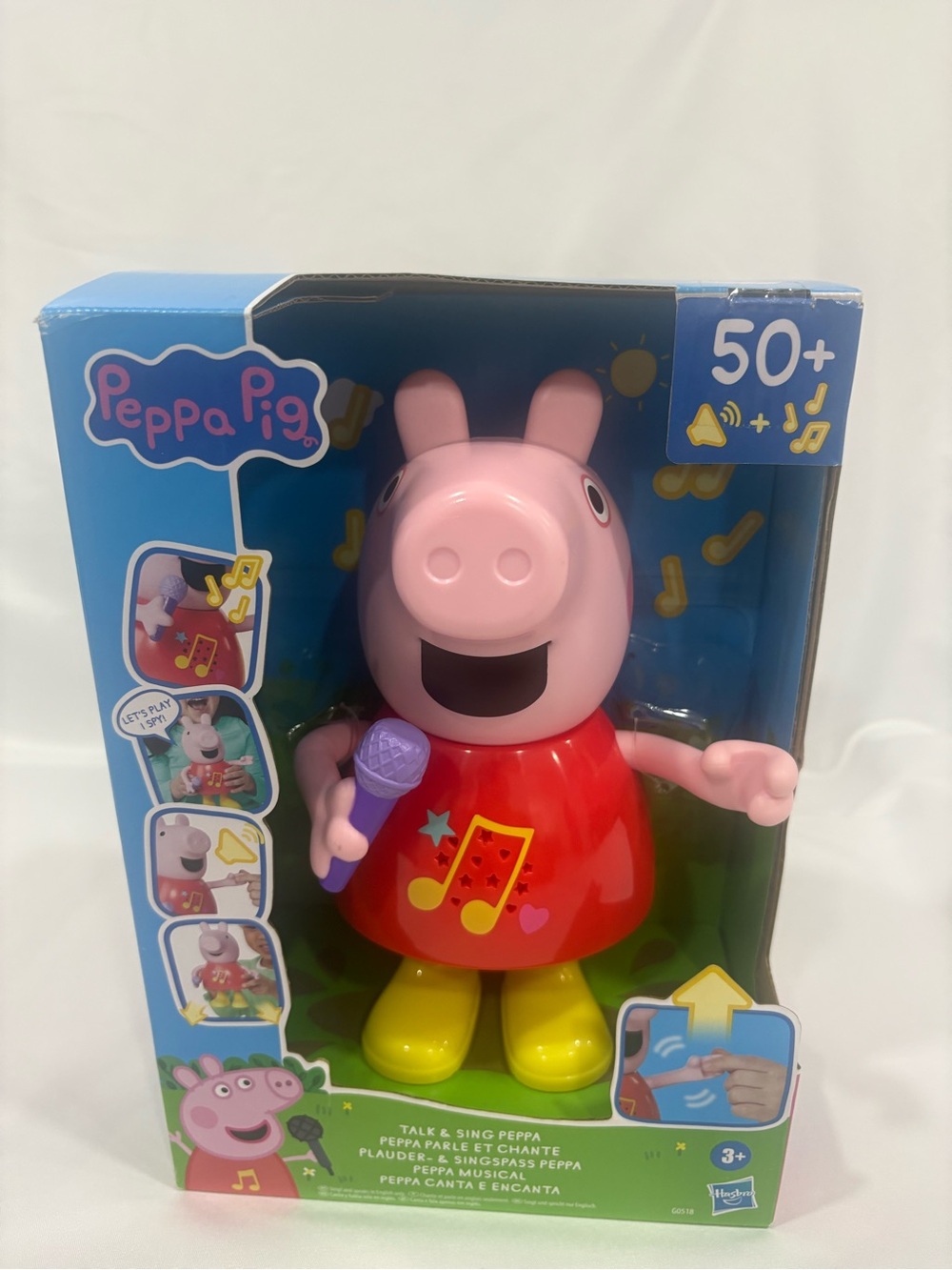 Peppa Pig Musical Singing Figure - Pink, Red, Yellow
